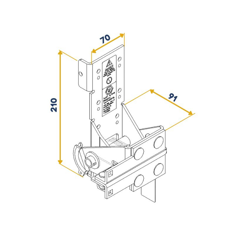 Plan parachute de câble pour porte de garage