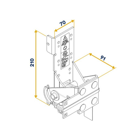 Plan parachute de câble pour porte de garage