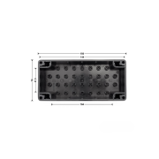 Dimension boitier Platine d'adaptation universelle UAP1-HCP Hormann 4514082