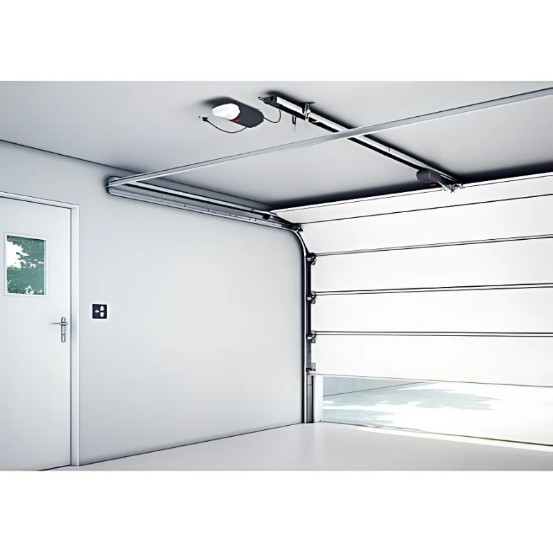 vue posé Moteur + centrale TD La Toulousaine pour porte de garage