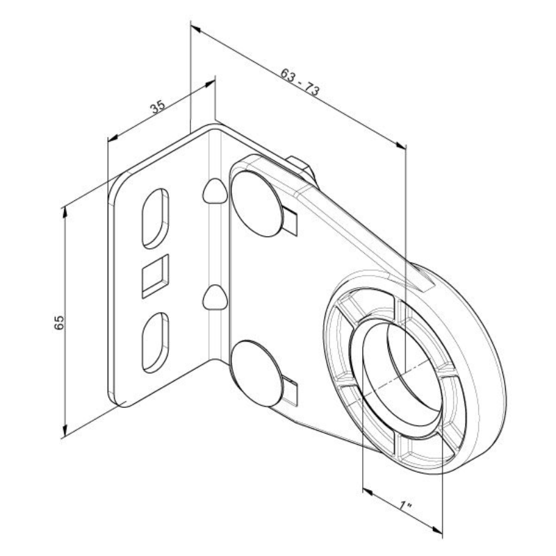 palier réglable La Toulousaine pour portes de garage