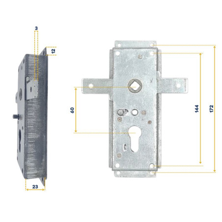 Serrure pour Portes DWM ET DW100 NFF10755