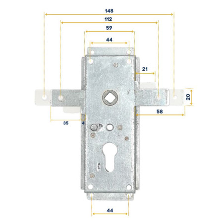 Serrure pour Portes DWM ET DW100 NFF10755
