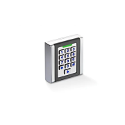 Vue 3/4 gauche allumé Digicode ENTRAkey 3 canaux 868.95 MHz Gypass