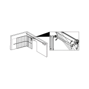 Schéma Ferrure de porte de garage coulissante sectionnelle Gypass