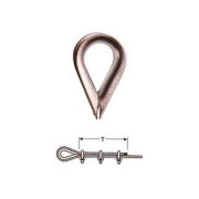 Cosse coeur pour cable acier de diamètre 5 mm pour portes de garage