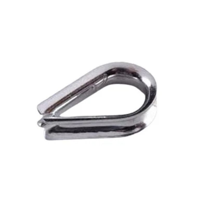 Cosse cœur pour câble acier de diamètre 5 mm pour portes de garage