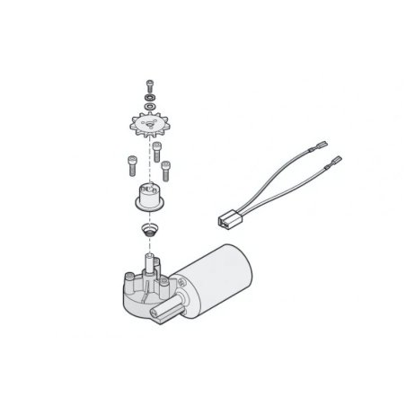 Moteur seul pour motorisation TD 500 et 650 La Toulousaine pour porte de garage