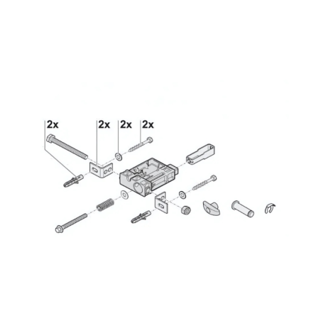 Kit tendeur de chaine pour rail Sommer de porte de garage