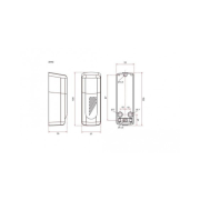 Schéma kit cellule de sécurité pivotable 180° Sommer pour porte de garage