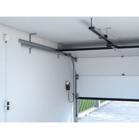 Vue posé Kit motorisation Pro+ avec rail 2750 mm Sommer pour porte de garage