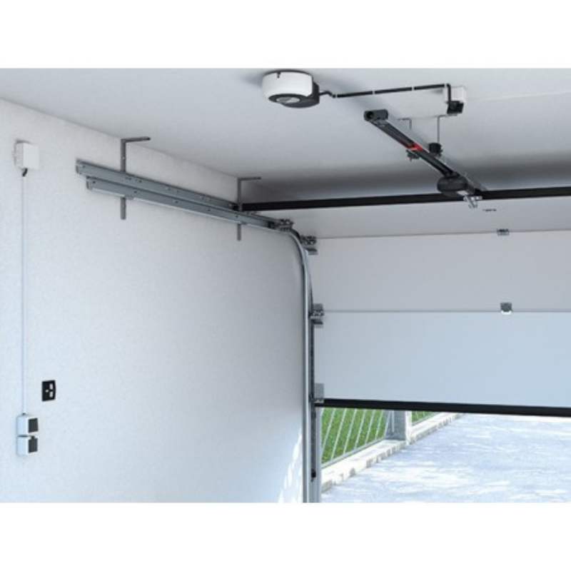 Vue posé Kit motorisation Pro+ avec rail 2750 mm Sommer pour porte de garage