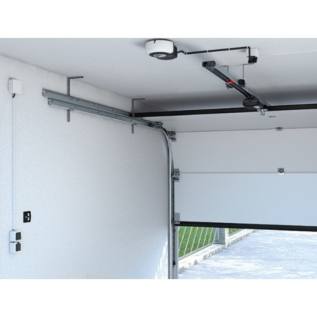 Vue posé Kit motorisation Pro+ avec rail 2750 mm Sommer pour porte de garage