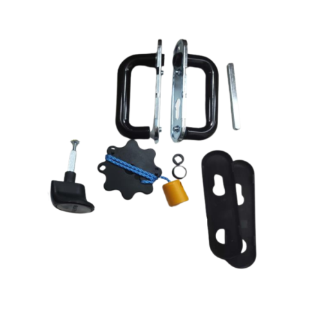 Kit poignée + poignée de portillon avec garniture Tubauto pour porte de garage