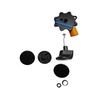 Poignée avec garniture Tubauto pour porte de garage basculante non débordante sans rails