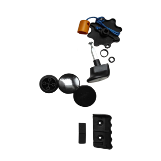 Poignée avec garniture Tubauto pour porte de garage basculante non débordante sans rails