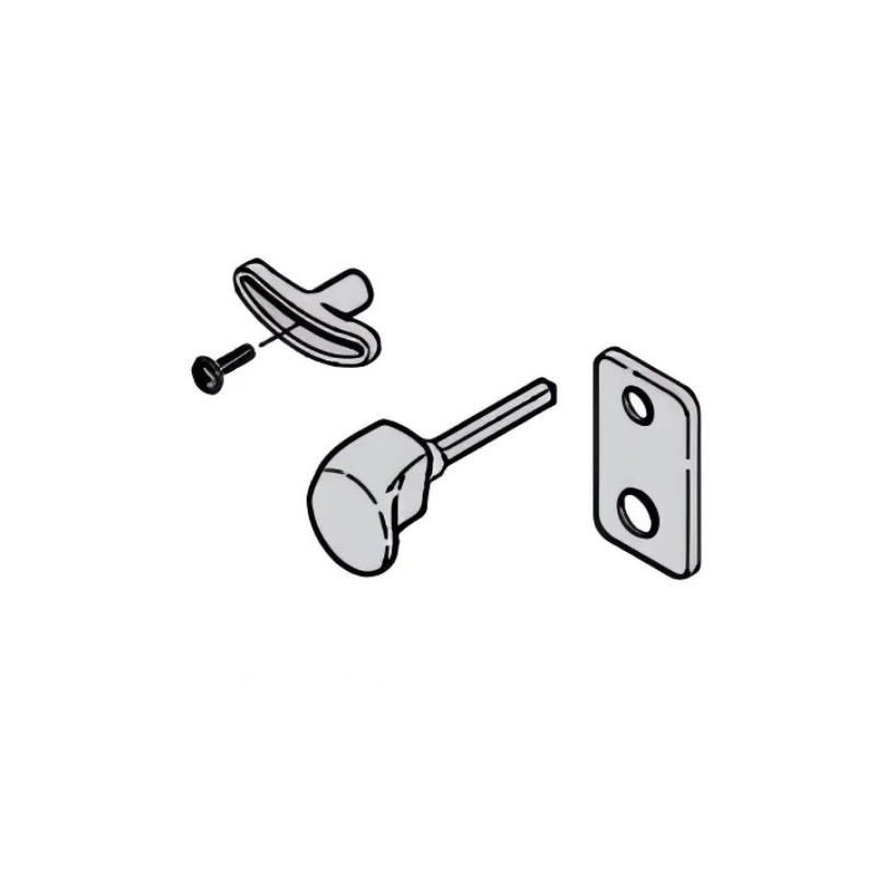 Poignée avec garniture Tubauto pour porte de garage sectionnelle