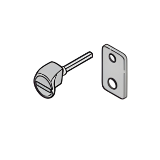 Poignée avec garniture Tubauto pour porte de garage sectionnelle en kit