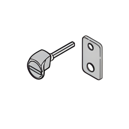 Poignée avec garniture Tubauto pour porte de garage sectionnelle en kit