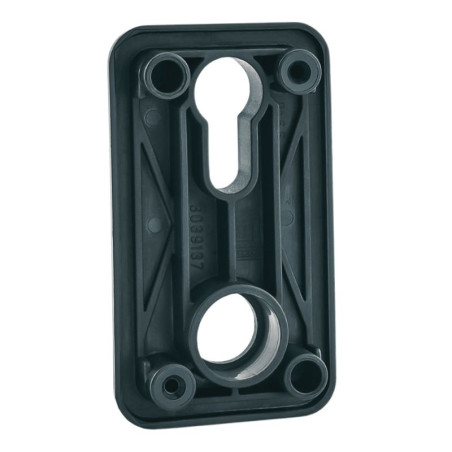 Poignée extérieure noire avec garniture Tubauto pour porte de garage