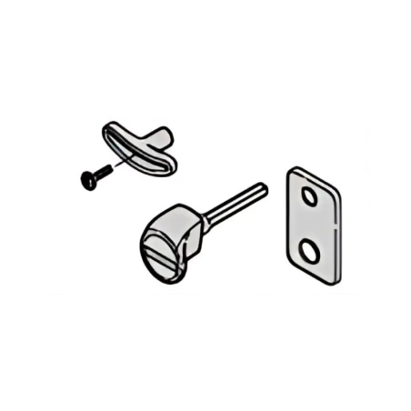 Poignée avec garniture Tubauto pour porte de garage sectionnelle