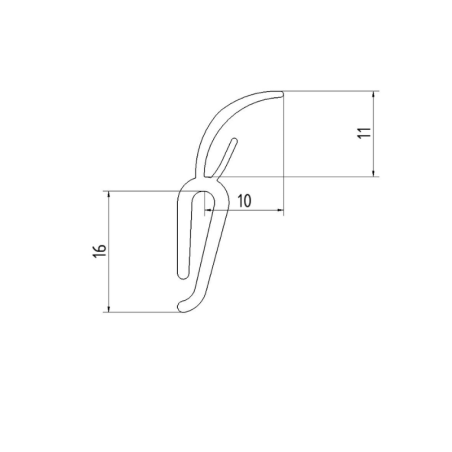 Côtes Joint latéral pour porte de garage sectionnelle