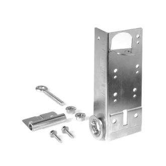 Plaque de base et support de roulette pour porte de garage sectionnelle