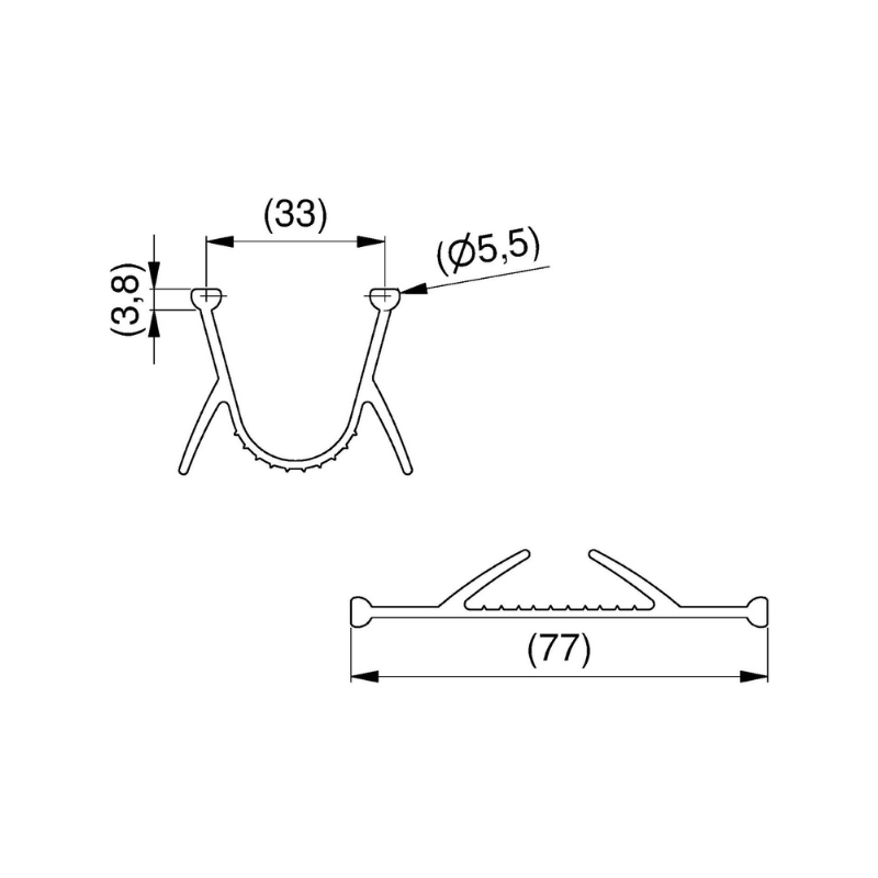Côtes Joint d'étanchéité bas pour porte de garage sectionnelle