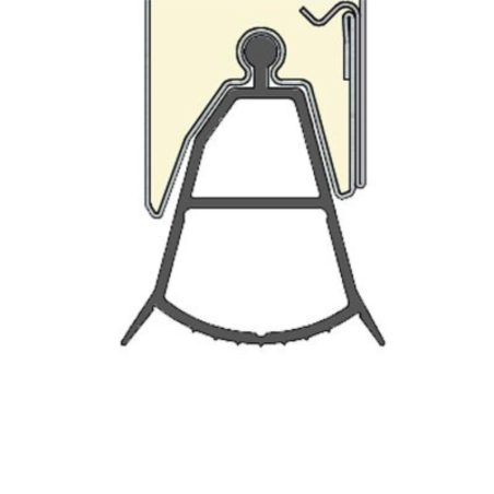 Joint d'étanchéité bas interne panneau epco pour porte de garage sectionnelle