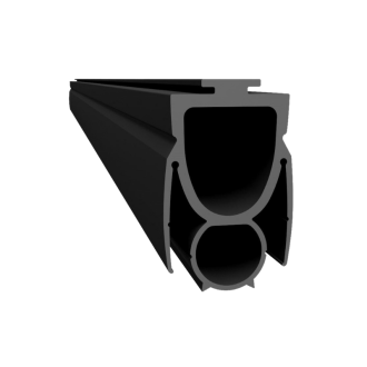 Joint d'étanchéité bas double chambre pour porte de garage sectionnelle