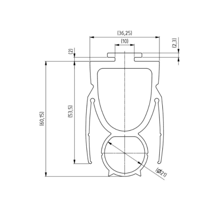 Côtes Joint d'étanchéité bas pour porte de garage sectionnelle
