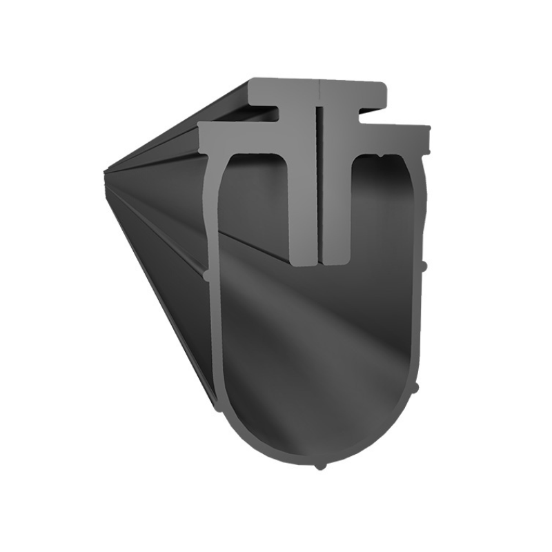 Joint d'étanchéité bas souple pour porte de garage sectionnelle avec dénivelé