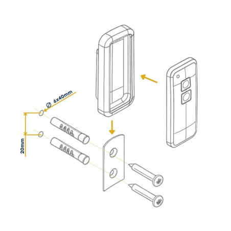 Support de fixation Novoline de la portes de garage Novoferm NFF15081