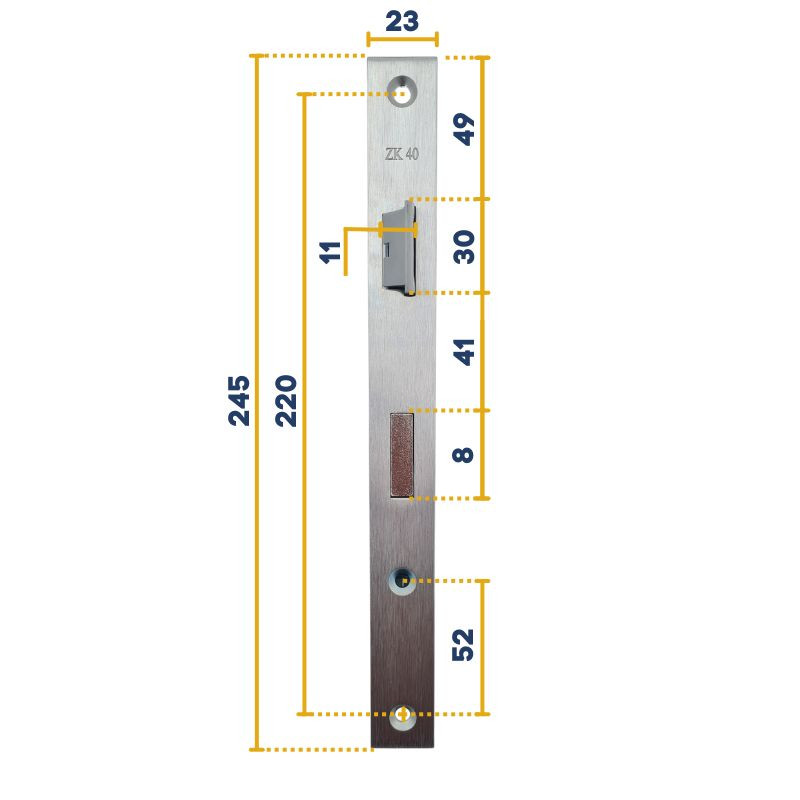 Serrure pour portillon de porte de garage basculante Hörmann 874426