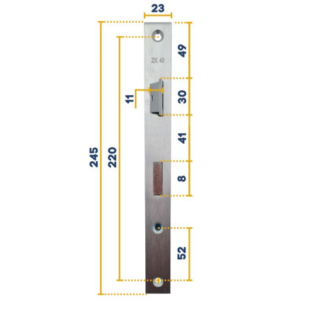 Serrure pour portillon de porte de garage basculante Hörmann 874426