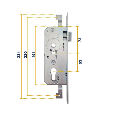 Serrure pour portillon de la porte de garage basculante Hörmann 874424