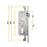 Serrure pour portillon de la porte de garage basculante Hörmann 874424