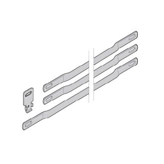 Tringles Tubauto pour portes de garage basculantes avec portillon