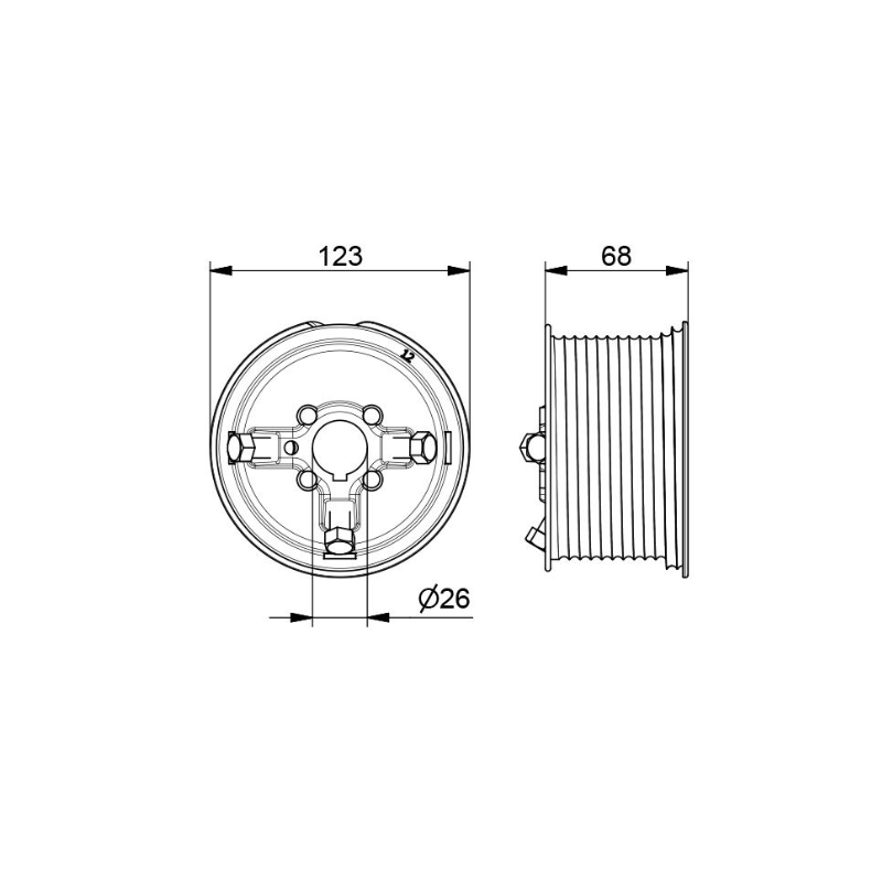 Plan tambour pour porte de garage sectionnelle La Toulousaine