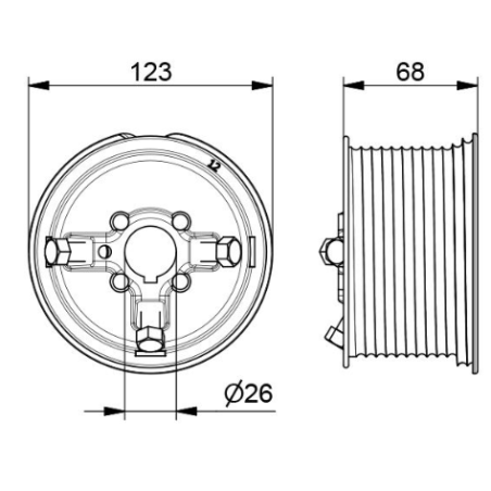 Plan tambour pour porte de garage sectionnelle La Toulousaine