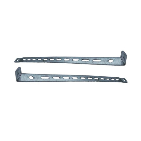 Paire de crémaillères pour ressorts de traction de porte de garage basculante ou sectionnelle