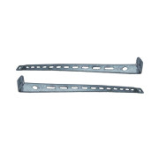 Paire de crémaillères pour ressorts de traction de porte de garage basculante ou sectionnelle
