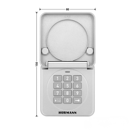 Côte ouvert digicode non filaire FTC 10-1 BS Hormann pour porte de garage