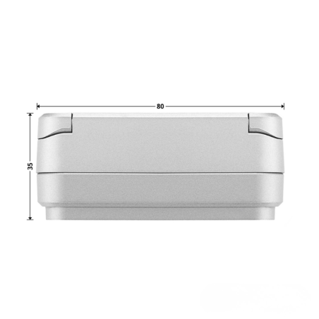 Côtes de profil digicode non filaire FTC 10-1 BS Hormann pour porte de garage