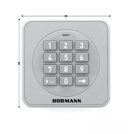 Côtes digicode non filaire FCT 3-1BS Hormann pour porte de garage