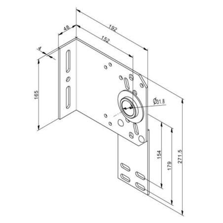 Plan de palier d'extrémité pour porte de garage sectionnelle industrielle