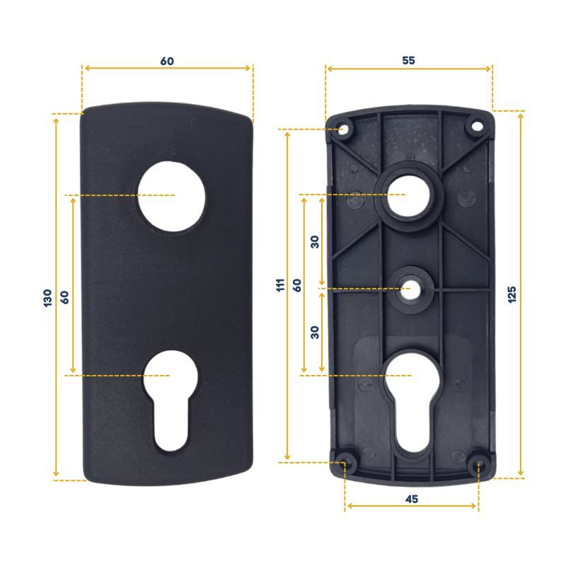 Plaques de proprété pour la porte de garage DL sans portillon, DL avec portillon et Noviso 80196000