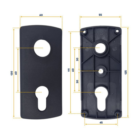 Plaques de proprété pour la porte de garage DL sans portillon, DL avec portillon et Noviso 80196000