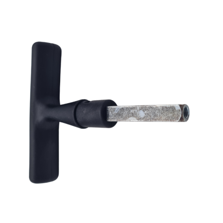 Poignée extérieure T noire Normstahl pour porte de garage basculante H701279