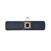 Poignée extérieure T noire Normstahl pour la porte de garage basculante H701279